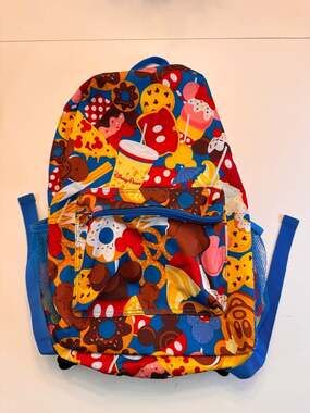 Disney Parks Mickey Snacks Treats Icons 16-Inch Backpack